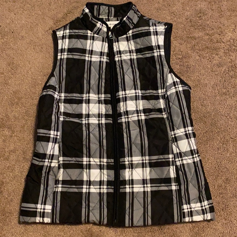 Croft & Barrow plaid vest